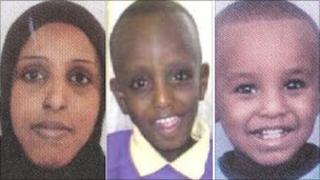 Anisa Ibrahim with Khalid and Ahmed