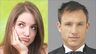 Woman and a man