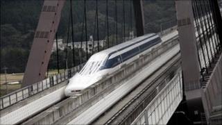 Maglev train in Japan