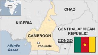 Map of Cameroon