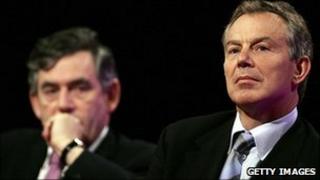 Gordon Brown and Tony Blair