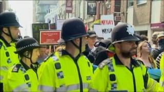 Brighton protest