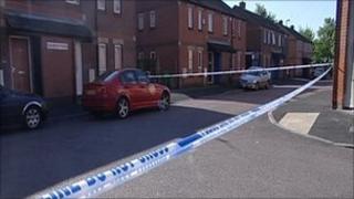 Scene of shooting in Dulwich Road in Nottingham