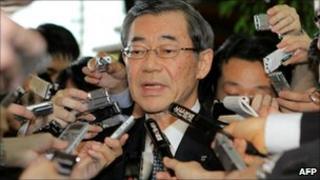 Tepco President Masataka Shimizu, after meeting the economy minister in Tokyo on 10 May 2011
