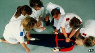 Cardiopulmonary resuscitation training (CPR)