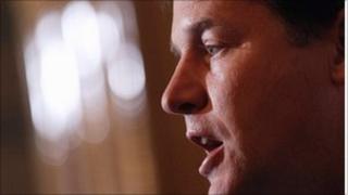 Liberal Democrat leader Nick Clegg