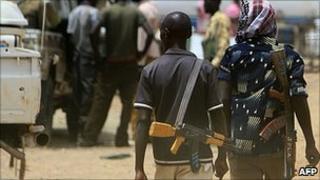 Armed men in Abyei (file image)