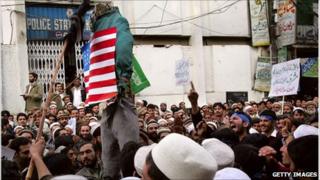 ANti-US demonstration in Peshawar - January 2011