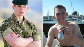 Lt Ollie Augustin and Marine Sam Alexander