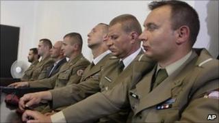Polish troops in court, 1 June 2011