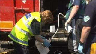 Customs officers and police made the find