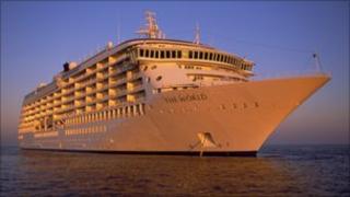 The World private cruise liner