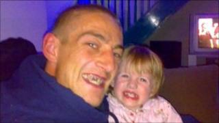 Michael Lofthouse with his daughter
