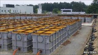 Storage tanks for radioactive water