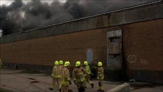 Fire at former Mettoys site in Swansea
