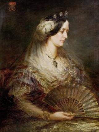 British (English) School, Lady Ossington (1806–1889) 1863, oil on canvas 100 x 70, Newark and Sherwood Museum Service