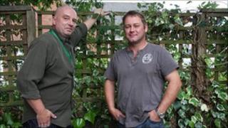 Ian Chatfield (left) from Bromford Support and Calvin Cornes