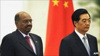 Sudan's Omar al-Bashir and Chinese President Hu Jintao, Great Hall of the People, Beijing, 29 June 2011