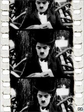 Frames from Charlie Chaplin in Zepped