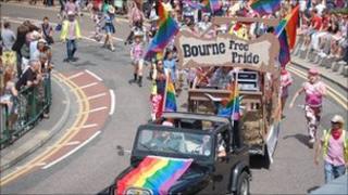 Bourne Free parade in Bournemouth, 2010