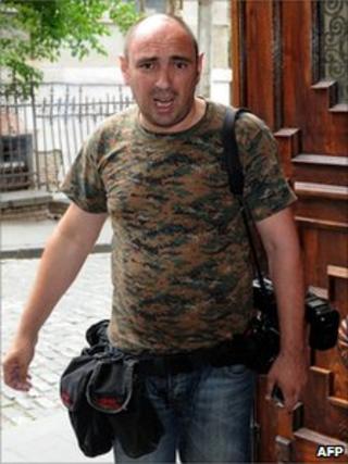 Georgian foreign ministry photographer Georgy Abdaladze, arrested for spying (undated image)