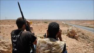 Rebels in western Libya. Photo: 7 July 2011