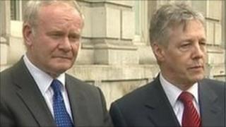 Martin McGuinness and Peter Robinson
