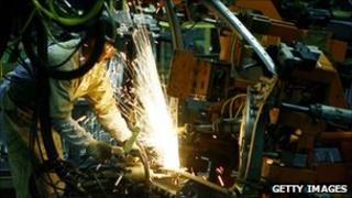 Worker in an Indian factory
