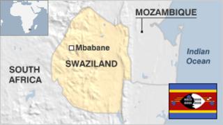 Map of Swaziland
