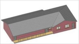 Artist's impression of Swavesey sports pavilion