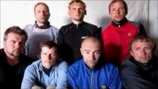 Estonian hostages appearing in video shot by their captors