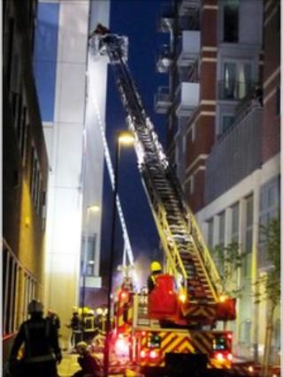 Lambeth Fire. Courtesy Nigel Saunders/FR Pix.