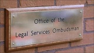 Sign saying the office of the legal services ombudsman