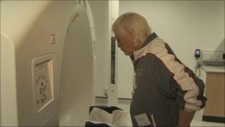 Jimmy Savile and a radiology machine