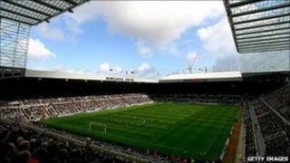 St James' Park in Newcastle