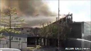 the fire at Whitburn swimming pool