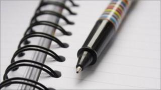 Pen and paper