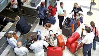 travellers at airport