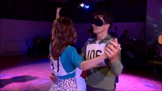 dance marathon - bindfold dance