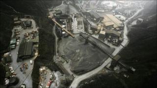 An aerial view shows the site of the Grasberg Mine, operated by the US-based Freeport McMoRan Copper Gold in Indonesia's Papua province in this November 4, 2010 file photo