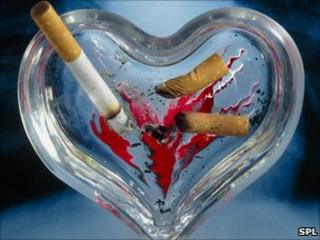 Heart shaped ash tray