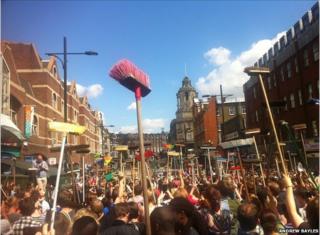 The clean up in Clapham