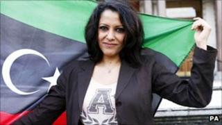 Basma, the niece of the leader of the National Transitional Council