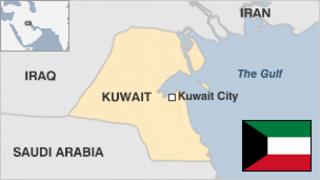 Map of Kuwait
