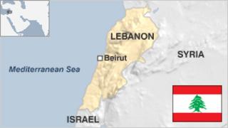 Map of Lebanon