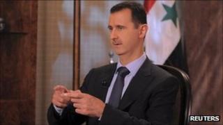 Syrian President Bashar al-Assad speak on Syrian TV (21 Aug 2011)