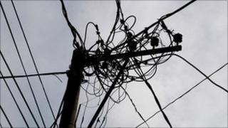 telephone cables
