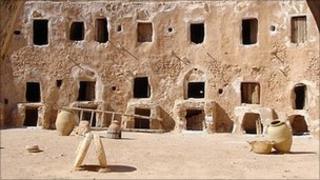 Berber granary in Gasr Al-Hajj