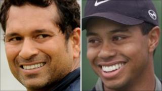 Sachin Tendulkar and Tiger Woods