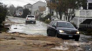 Storm damage in Westbrook, Connecticut. 28 Aug 2011